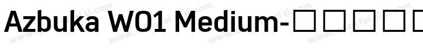 Azbuka W01 Medium字体转换